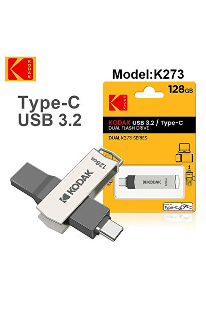 Choice1 Kodak 128GB KODAK K273 USB 3.2 Type-C Dual Metal Flash Drive 256GB 12...