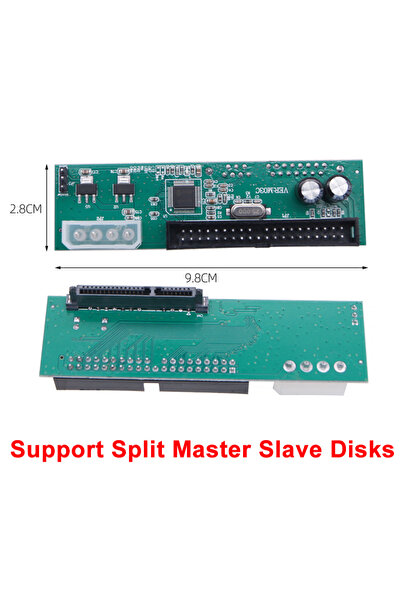 Choice C 2.8CM 2.5 to 3.5 Inch Sata Female to IDE Male Adapter Converter 40 P...