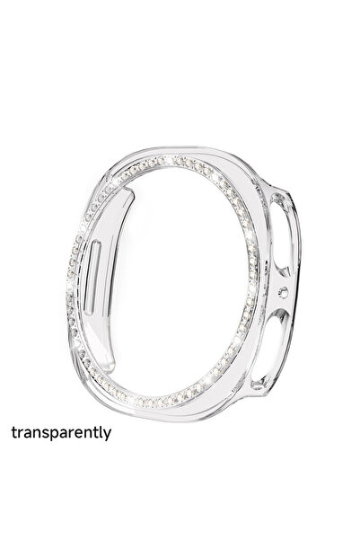 Choice For Galaxy 8 40mm Tr Bling Hollow Case for Watch 8 44 40mm Diamond PC ...