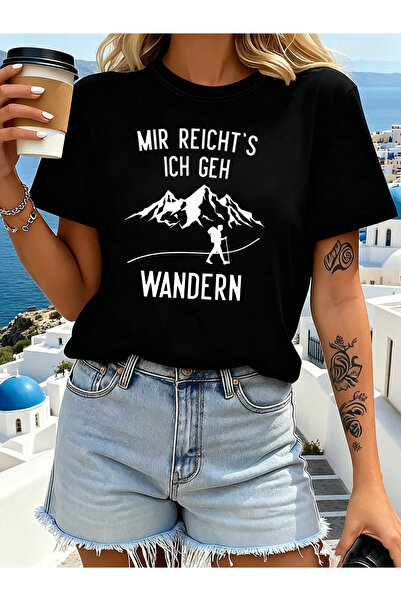 01THEONE I'Ve Had Enough, I'M Going ' Mountain And Hiker Print T-Shirt for Wo...