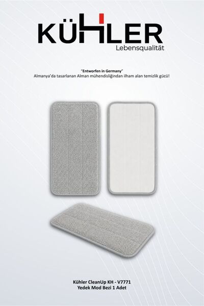 kühler Buharlı Temizleyici Yedek Mop Bezi | Mikrofiber Zemin Temizlik Pedi | ...