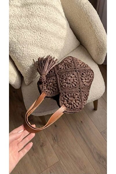 ARTTMACRAME Women's Hand-Knitted Bag – Stylish, Lightweight, Handmade Bag Sui...