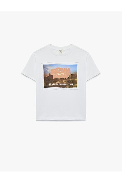 Koton Tricou cu mânecă scurtă, cu imprimeu, din bumbac, pentru băieți (6S)