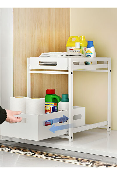 Yallabena Storage Rack with Ventilated Trash Bins – Stainless Steel, Kitchen/...