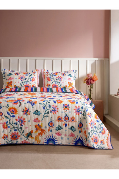 BELENAY Rosaline Double-Sided 3-Piece Digital Printed Bedspread Set
