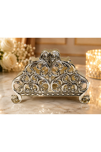 OEM ZINC-PLATED METAL NAPKIN HOLDER 13/8.5 cm