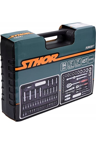 Sthor Trusă de scule 1/2 și 1/4 ST58687