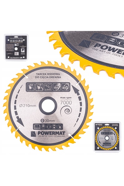 Powermat Disc WIDIA pentru lemn 210x30mm 40Z PM0889
