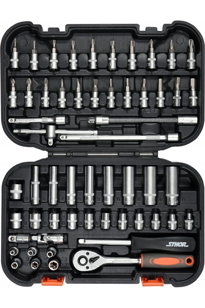 Sthor Set de scule chei tubulare 1/4 56CZ 58643
