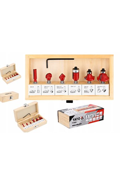 VOREL by YATO YATO Set de freze WIDOWE pentru lemn, cu tijă de 8 mm, KPL. 6 B...