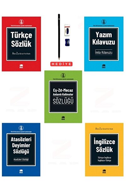 Ema Kitap Türkçe İngilizce Sözlük Yazım Kılavuzu Atasözleri Deyimler Sözlüğü ...