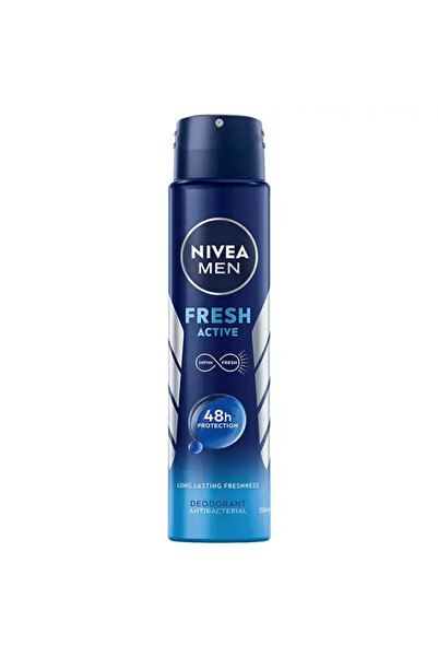 NIVEA Deodorant spray proaspăt și activ pentru bărbați, Nivea, 250 ml
