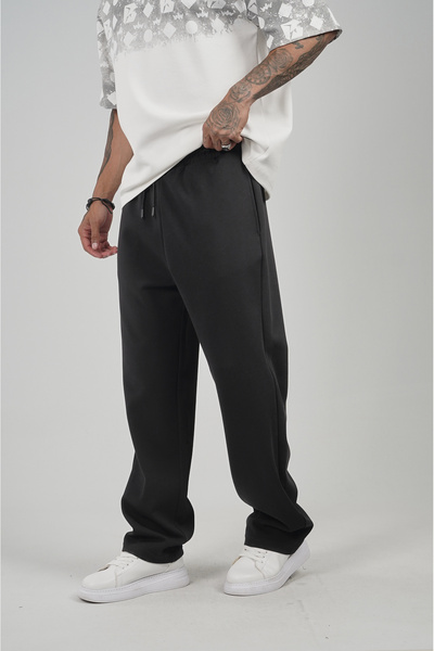 Butik Trend Biz Elastic Waist Pocket Baggy Fit Men's Sweatpants
