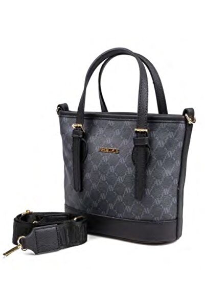 Armine 432 Black Dotted Women's Shoulder Bag