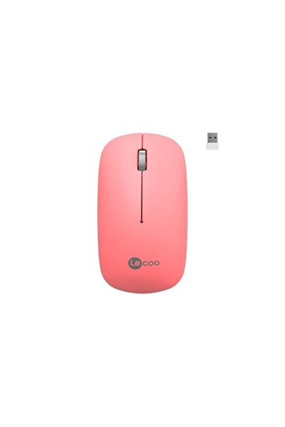 LENOVO Lecoo WS214 Kablosuz 1200DPI 3 Tuşlu Optik Mouse Pembe