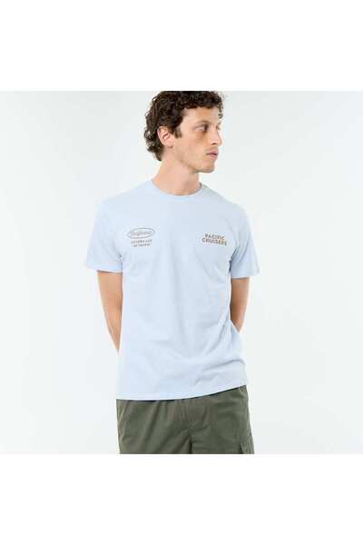 KIABI Short-sleeved graphic print T-shirt BLUE