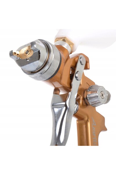 AUARİTA Pistol de vopsit HVLP 2x Duze 1.7 2.0mm Rezervor 600ml
