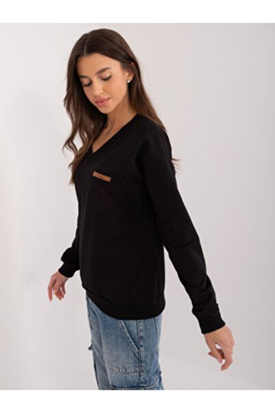Relevance Bluza Dama, RELEVANCE, Bumbac, Maneca lunga, Negru, model RV-BZ-924...