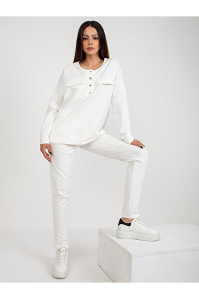 LAKERTA Women's Suit, LAKERTA, Cotton, Long Sleeve, Ecru, model LK-KM509315.06