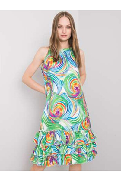 rue parıs Rochie Dama, RUE PARIS, Fara maneci, Verde, model CHA-SK-0852.89P