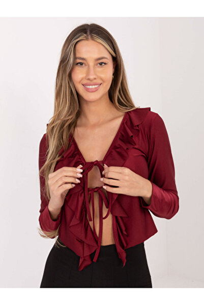 Moda Italy Bluza Dama, MODA ITALY, Poliester, Maneca lunga, Bordo, model IT-B...