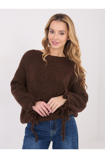 Italy Moda Pulover Dama Maneca lunga, Decolteu rotund, ITALY MODA, Maro Elega...