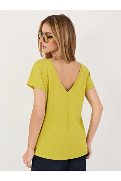Basic Feel Good Tricou de damă, BASIC FEEL GOOD, Bumbac, Mânecă scurtă, Lime,...