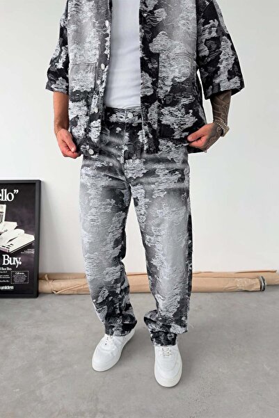 HAFKAGİYİM Siyah Cloud Wash Baggy Fit Pantolon
