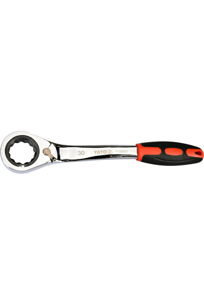 yato Cheie inelară 30mm cu clichet cotită CrV