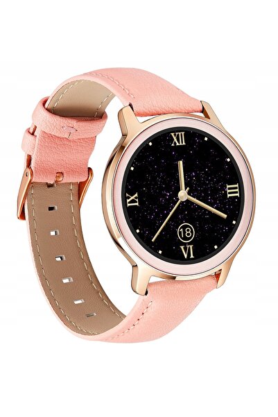 BeMineCollection Smartwatch Bemi VEN Roz 150mAh 64MB Curea din piele 1.09″ 24...