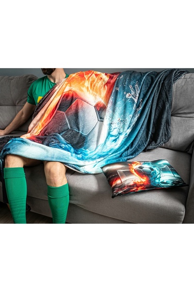 Gadget Master Pernă cu tematică de fotbal pentru băiat, cadou pentru fotbalis...