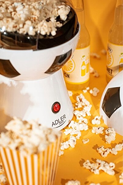 adler Aparat de făcut popcorn fără grăsime, de casă, fotbal
