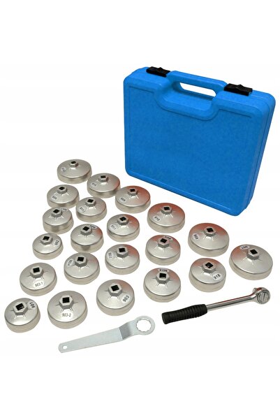 Falon Tech Set de chei tubulare pentru filtre de ulei, 23 de piese.