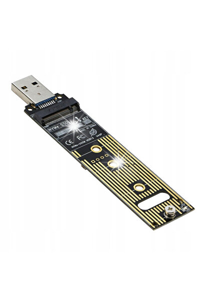 NO BRAND Adaptor pentru disc M.2 NVME și USB 3.1 Gen2 10Gbps cu radiator.