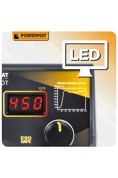 Powermat Stație de lipit de precizie, fier de lipit cu reglare a temperaturii...