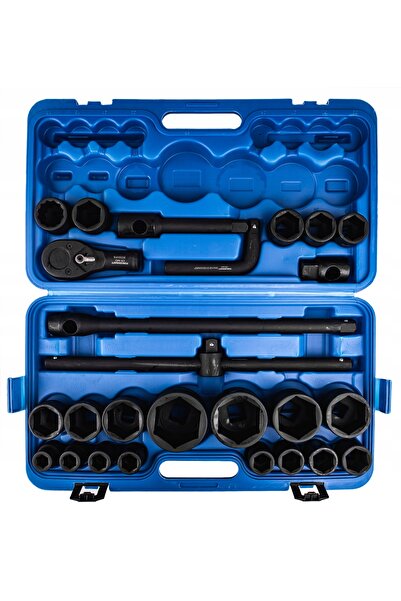 FORCEKRAFT Set de chei tubulare, capete de impact 3/4 " și 1 " (calibru), hex...