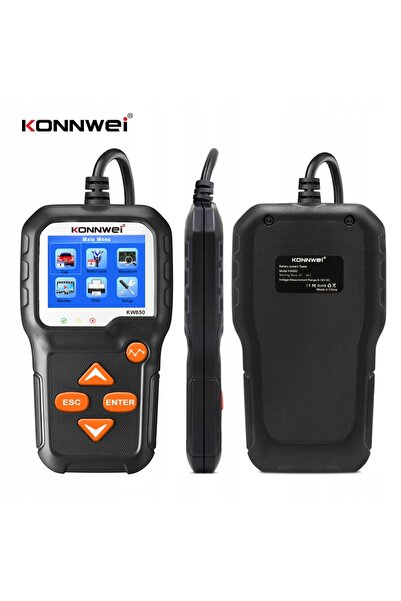KONNWEİ Tester pentru acumulatori 6V 12V KW650 Druk PL