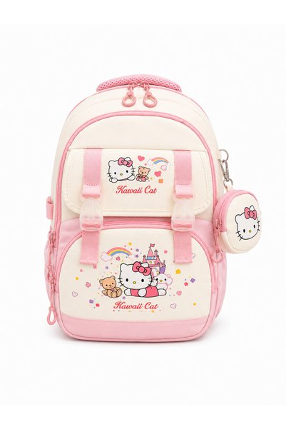 Kingston Hill 4-Piece School Bag Set - (Backpack + Thermal Lunch Bag + Pen Holder + Wallet)
