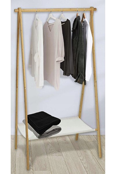 H&S Decoration Suport pentru haine cu raft Scandi h155 x 86 cm, tip garderobă...