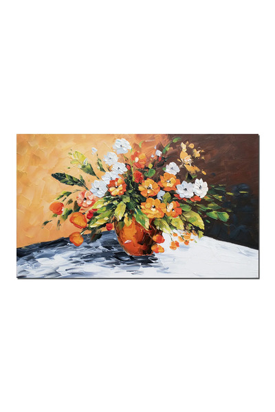 artnova Tablou Aranajament floral regal pictat manual living, dormitor, 100x6...