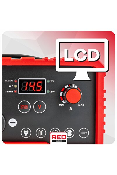 Red Technic INVERTOR AUTO REACTIVĂBIL CU ACCU, CU CURĂȚĂTOR DE BATERII DE 180...