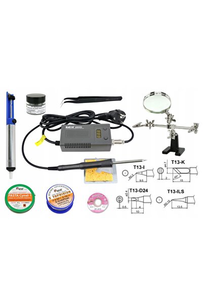Reball Stație de lipit, fier de lipit de precizie BAKON 950D, vârfuri T13 + a...