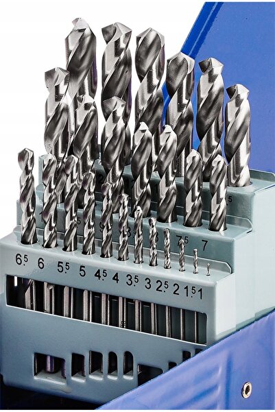 BAILDON Set de burghie pentru metal 1-13mm 25 bucăți HSS ȘLIFATE