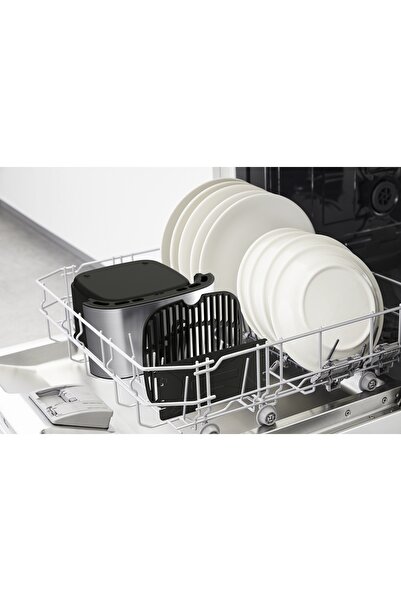 TEFAL Friteuză fără ulei EY801D, Grill 2 în 1 pentru prăjire și coacere, 6,5l