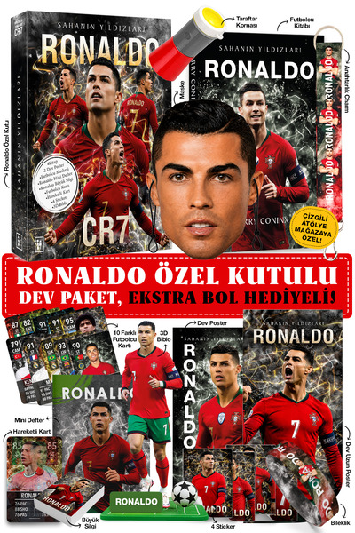 Parodi Yayınları Ronaldo Futbolcu Kitabı Özel Kutulu Hediye Seti - Bileklik, ...