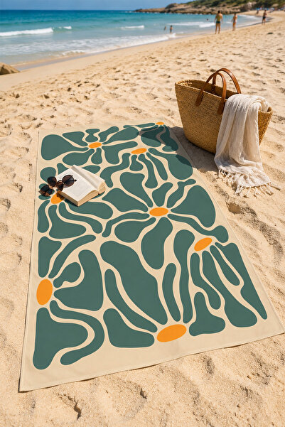 Moud's Digital Printed 70X150Cm Retro Flow Patterned Beach Towel - Bath Towel...