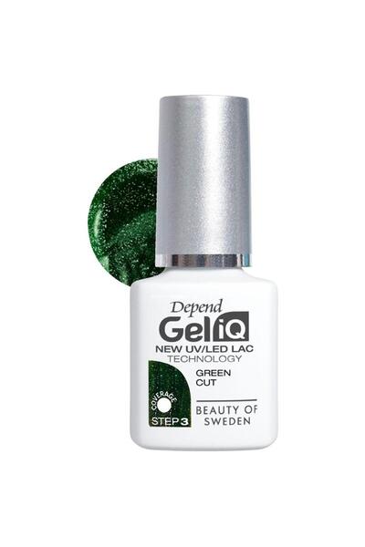 Depend Set 2 x Oja Semipermanenta Gel IQ UV LED, Green Cut, 5 ml