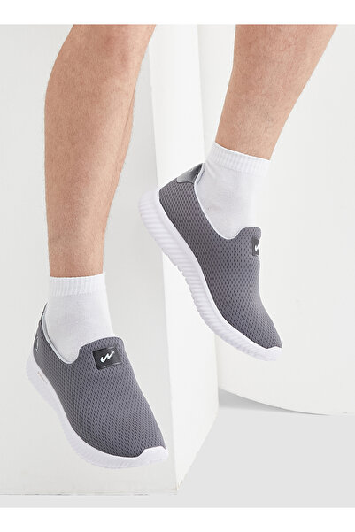 Campus Men's Grey Low-Top Sneakers - Lightweight, Minimalist Designed for Style