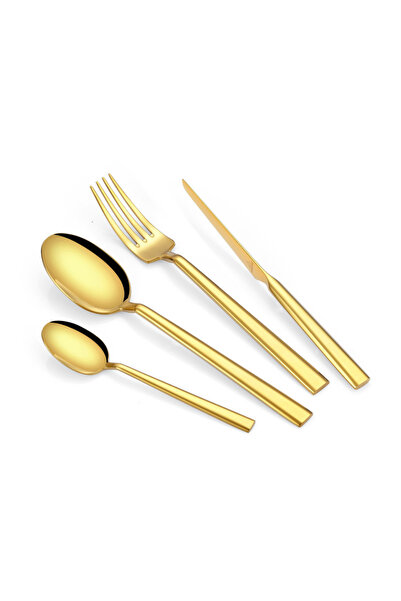 Arshia 95-Piece Gold Cutlery Set – Premium 18/10 Stainless Steel Flatware | E...