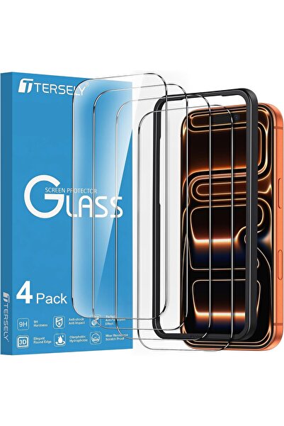 PWR [4 Pack] T Tersely Screen Protector for iPhone 17 Pro Max 6.9-Inch, Tempe...